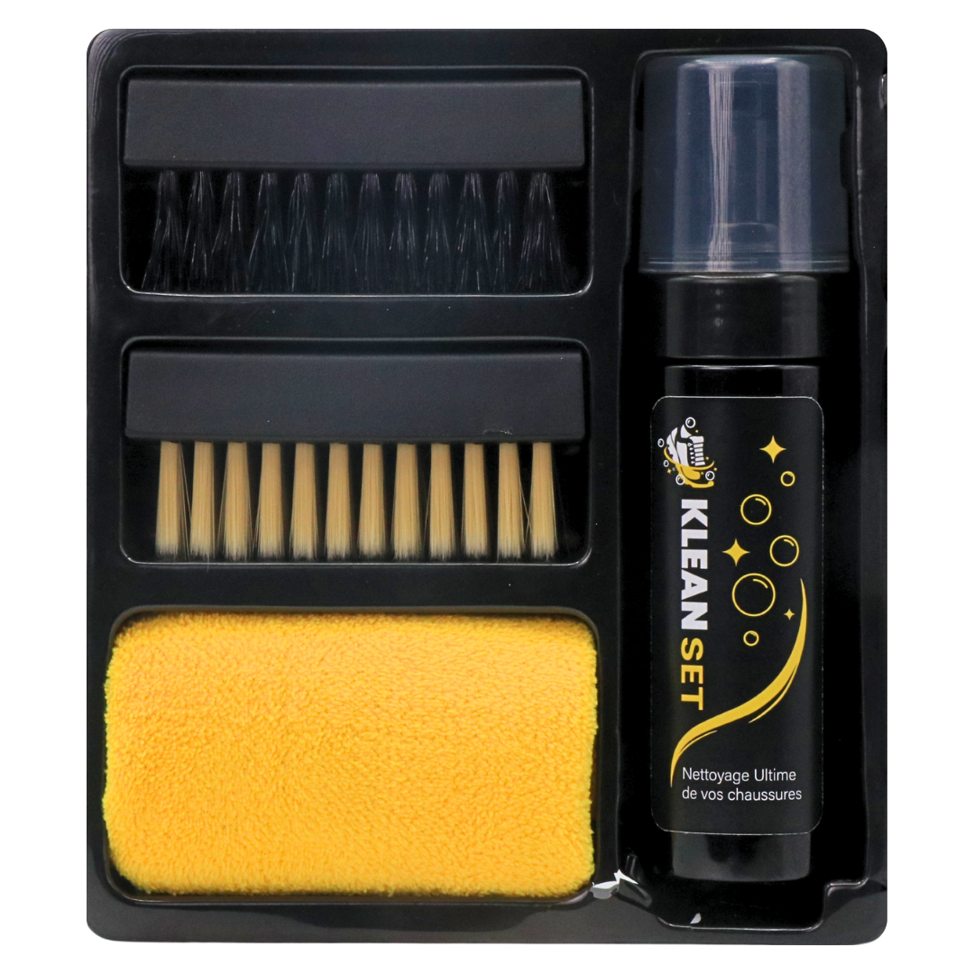 KleanSet – Pack de nettoyage pour toutes vos chaussures et vos baskets.